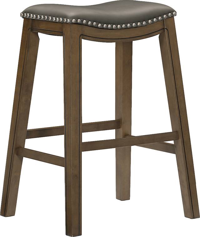 Etton Gray Bar Stool - Thumbnail - Image 1