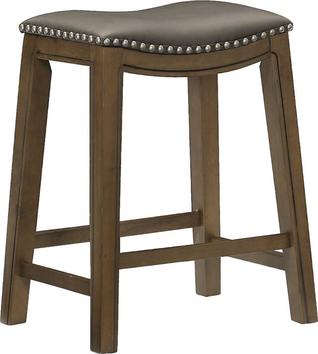 Etton Gray Counter Height Stool - Thumbnail - Image 1