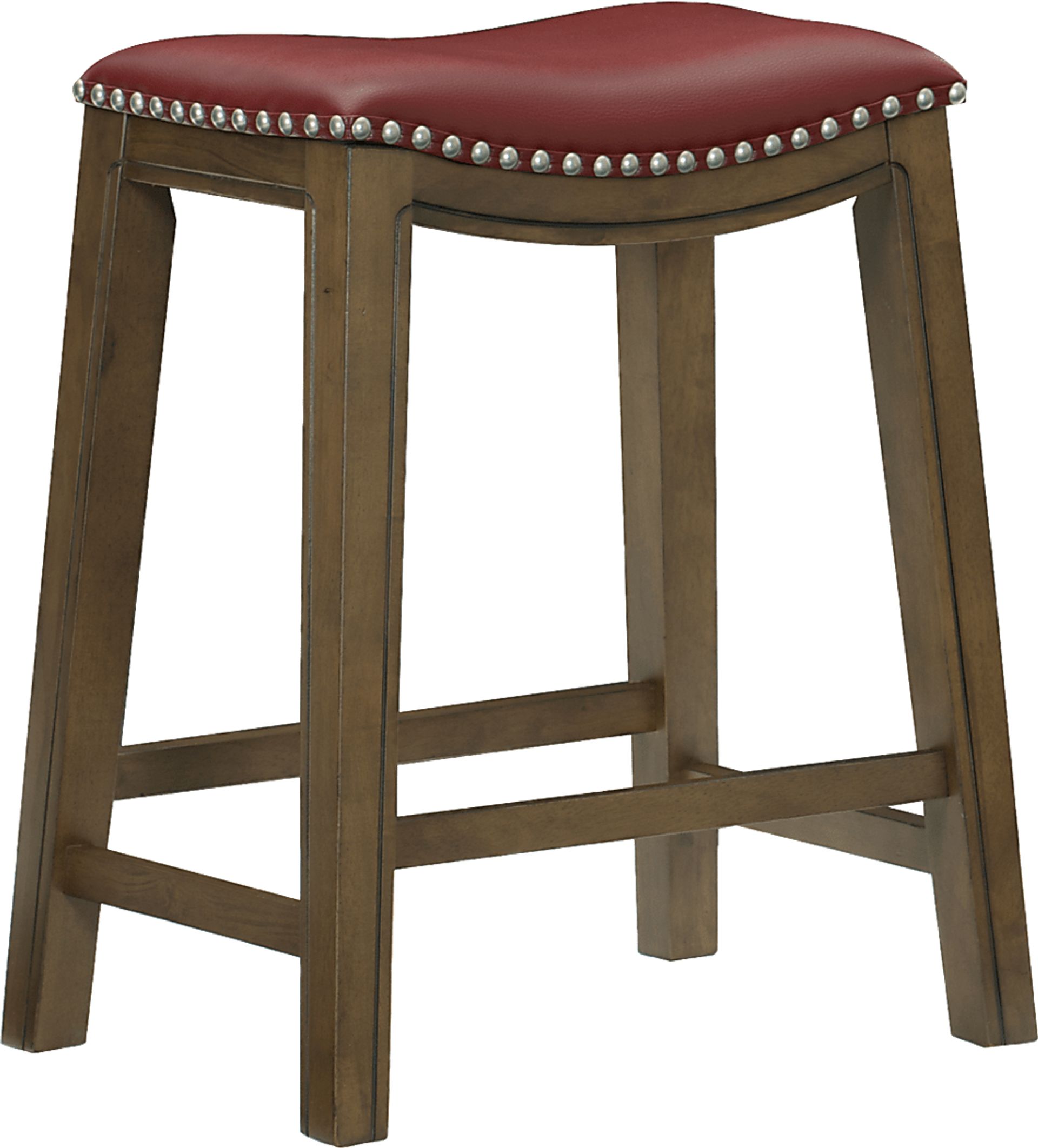 Etton Red Counter Height Stool - Image 1