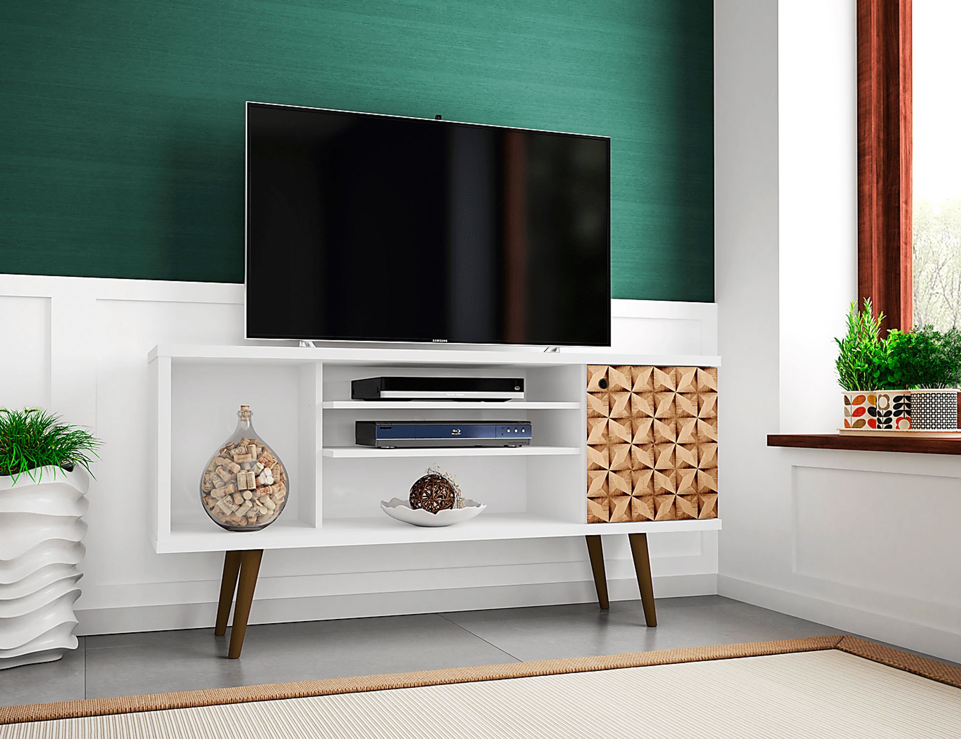 Ettrick White 53 In. Console - Image 3