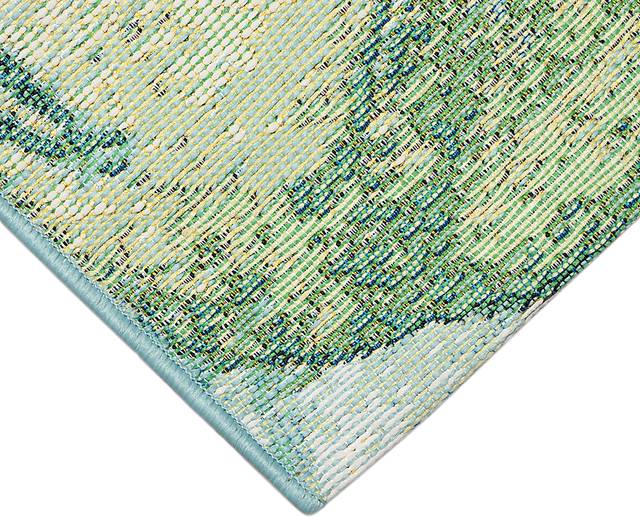 Eucapas Green 4'10 x 7'6 Indoor/Outdoor Rug - Thumbnail - Image 3