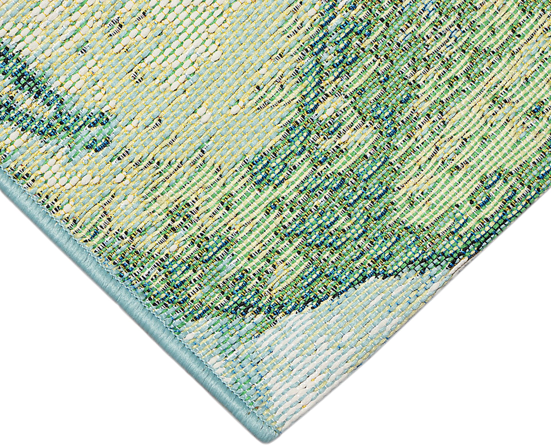 Eucapas Green 4'10 x 7'6 Indoor/Outdoor Rug - Image 3