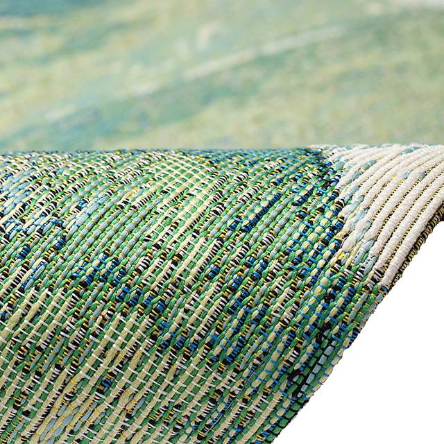 Eucapas Green 4'10 x 7'6 Indoor/Outdoor Rug - Thumbnail - Image 5