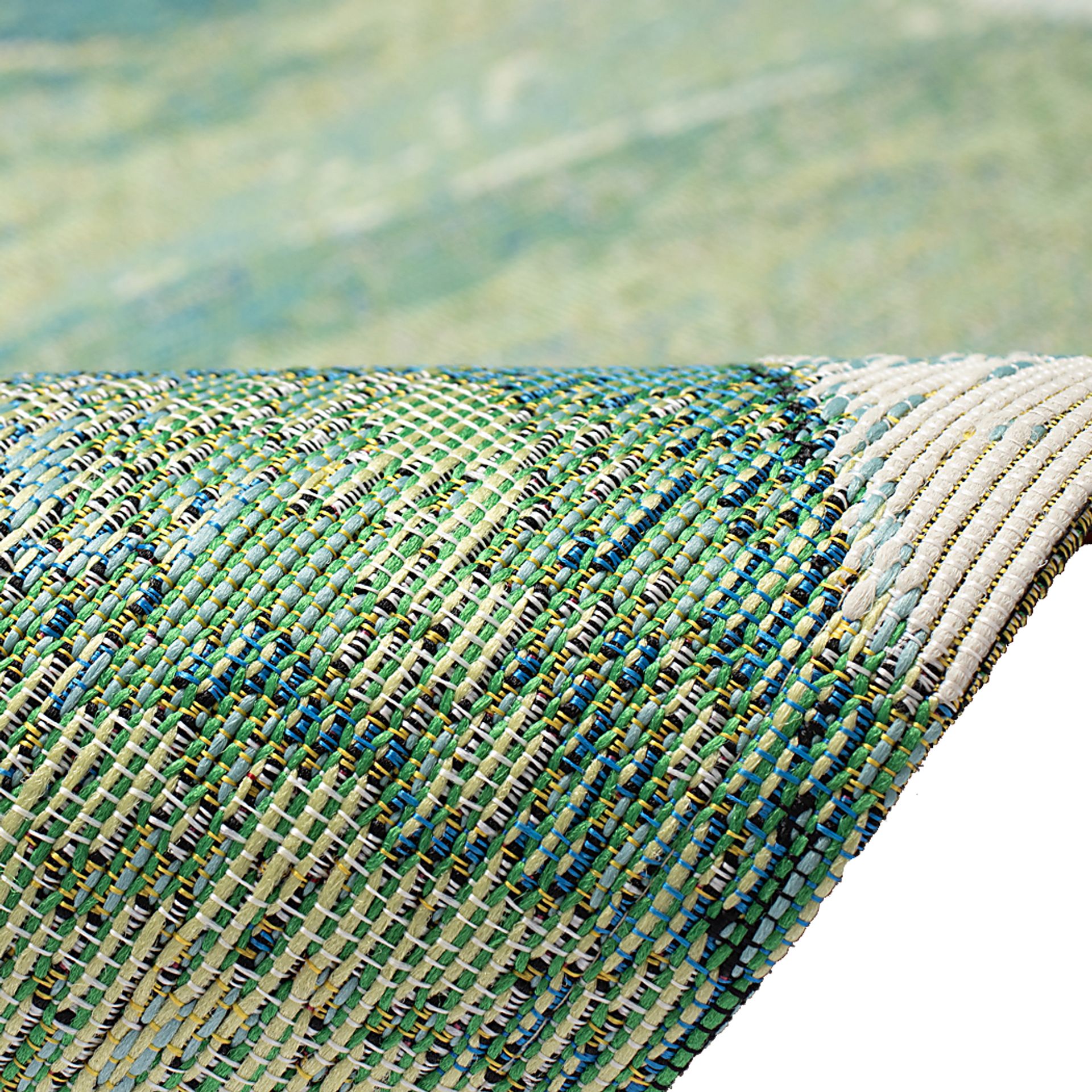 Eucapas Green 4'10 x 7'6 Indoor/Outdoor Rug - Image 5