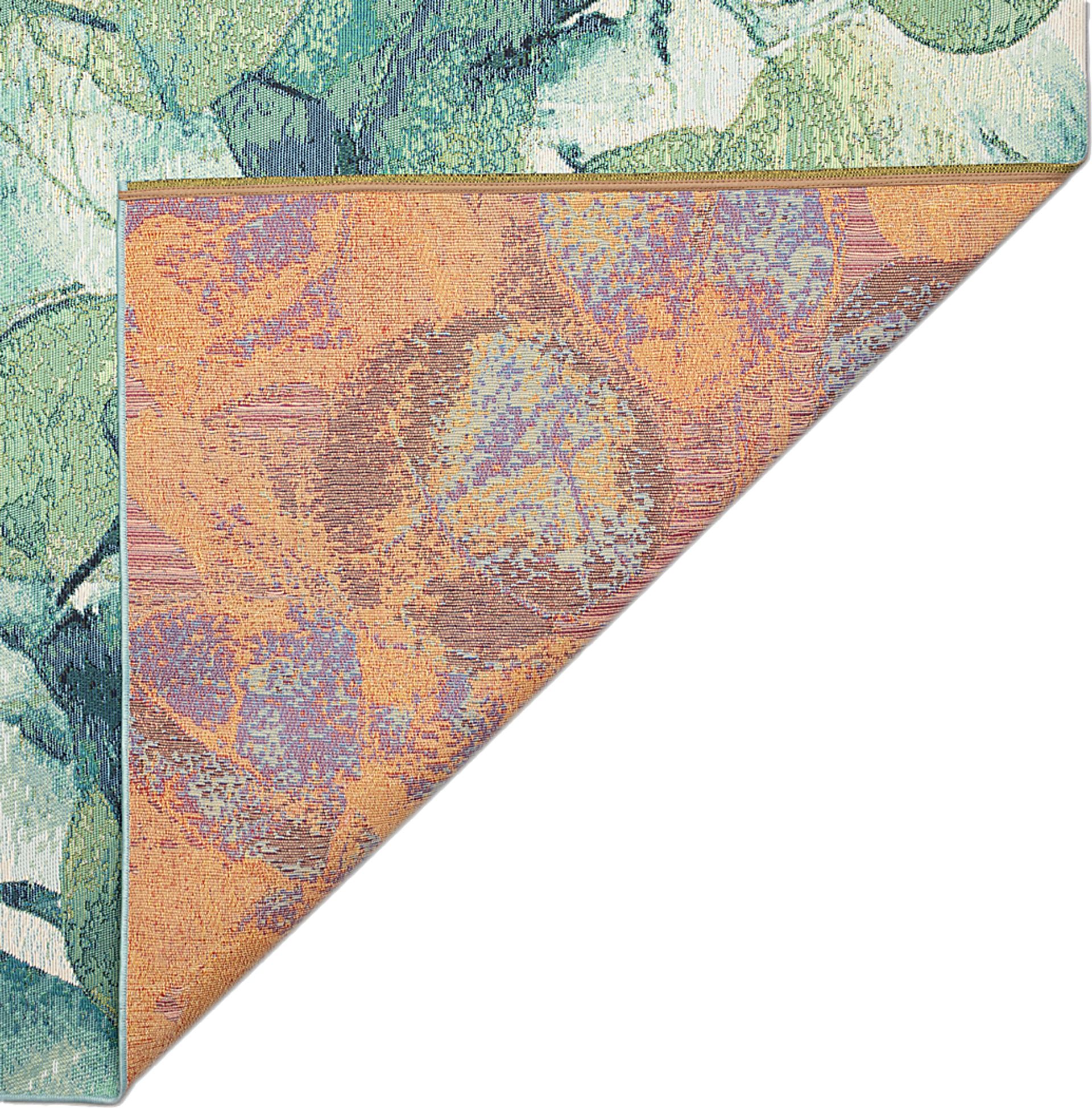 Eucapas Green 4'10 x 7'6 Indoor/Outdoor Rug - Image 6