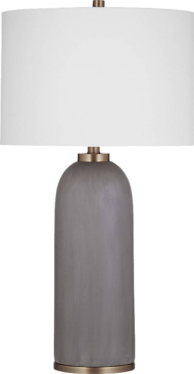 Eunice Cave Gray Lamp - Thumbnail - Image 1