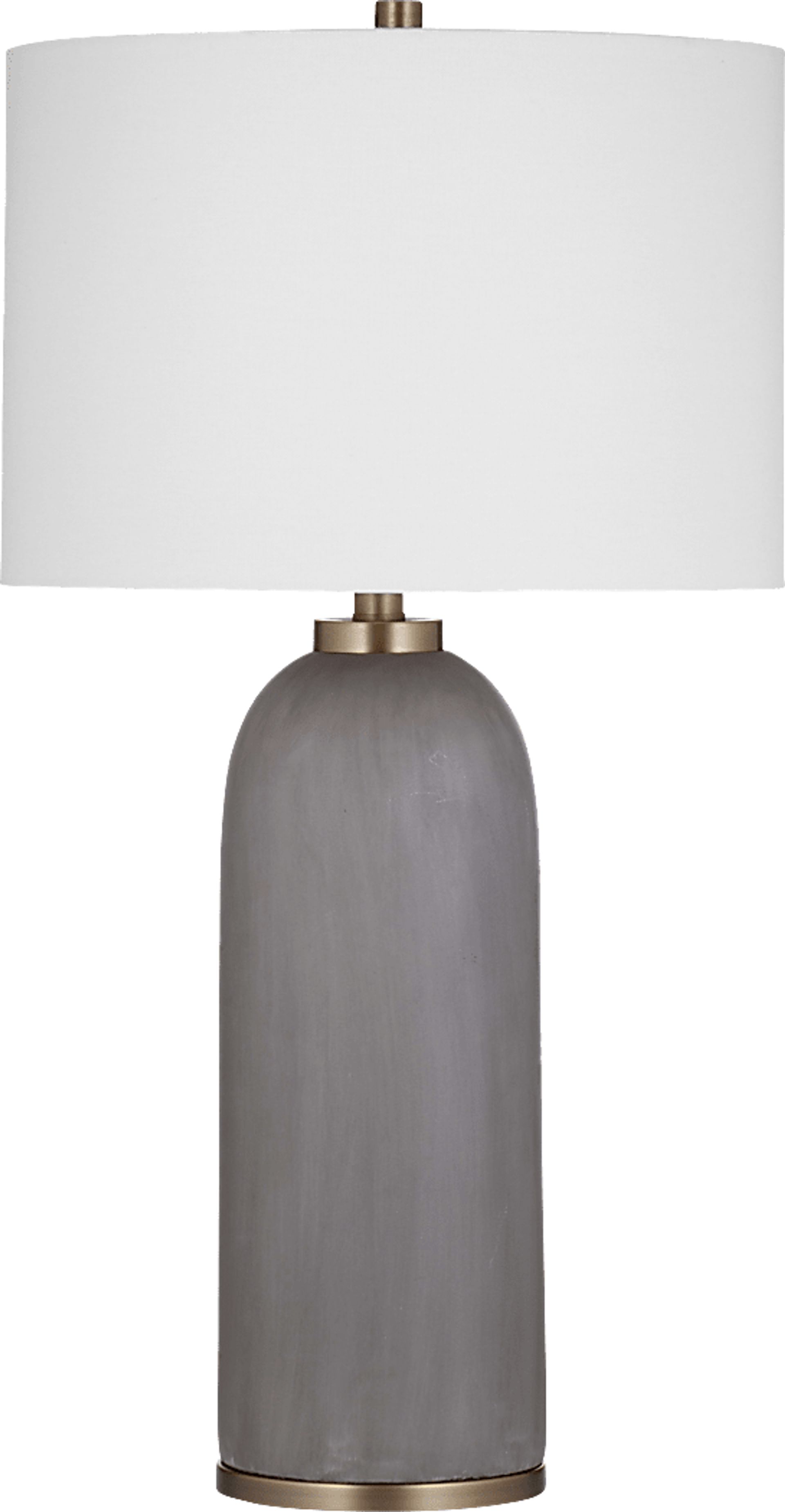 Eunice Cave Gray Lamp - Image 1