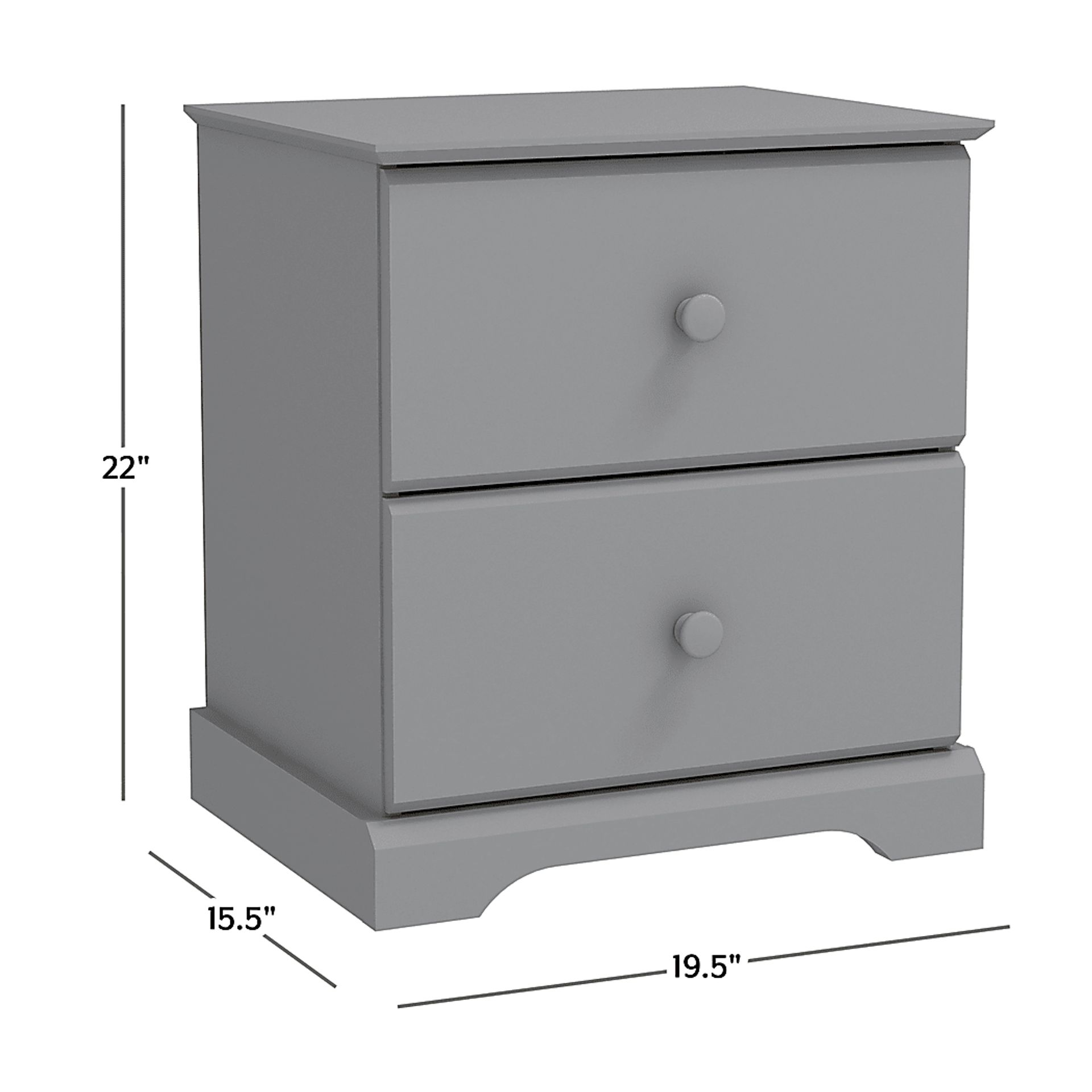 Euphro Gray Nightstand - Image 8