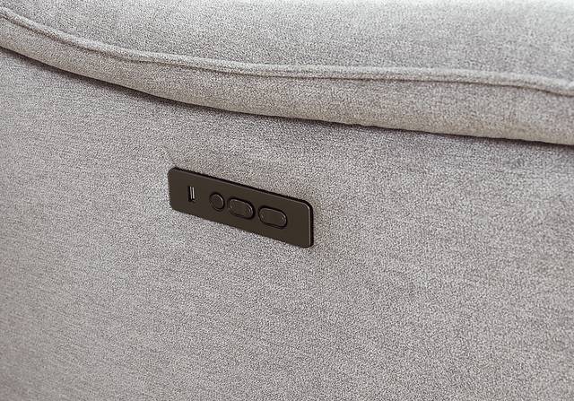 Eustice Bank Light Gray 6 Pc Dual Power Reclining Sectional - Thumbnail - Image 4