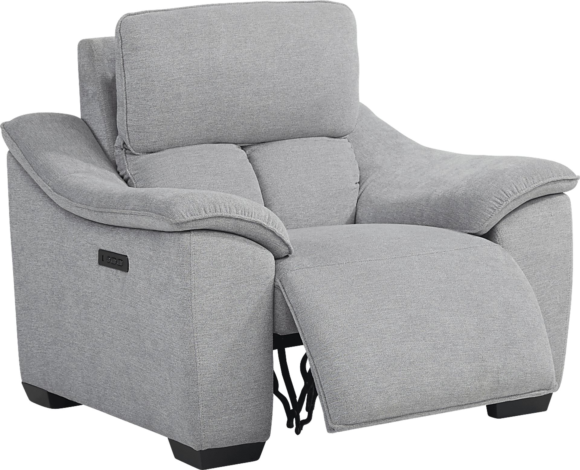 Eustice Bank Light Gray Dual Power Recliner - Image 2