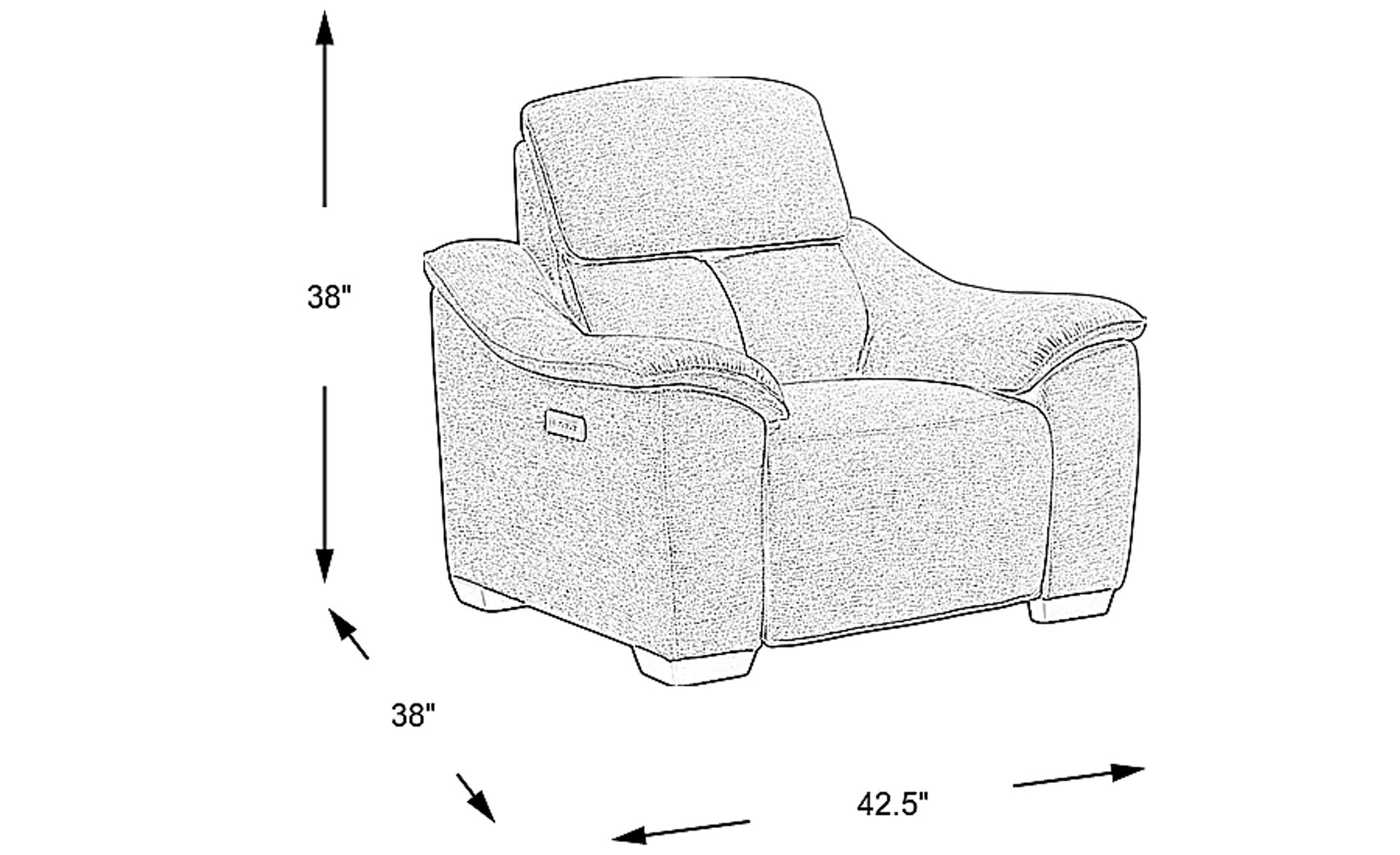 Dimension Image. Please refer to the Dimension Tab on this page for dimension details.