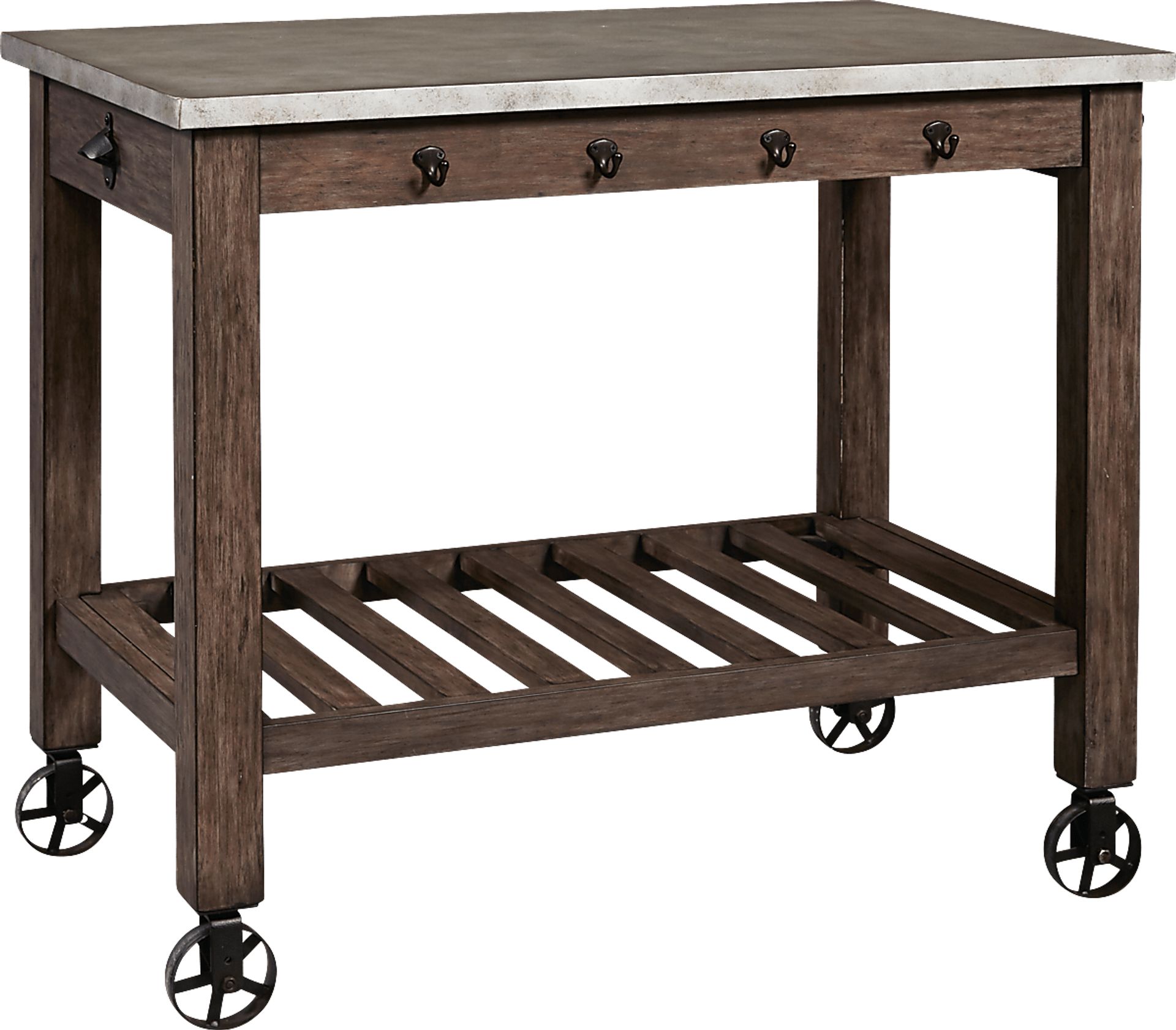 Euston Brown Kitchen Island - Image 1