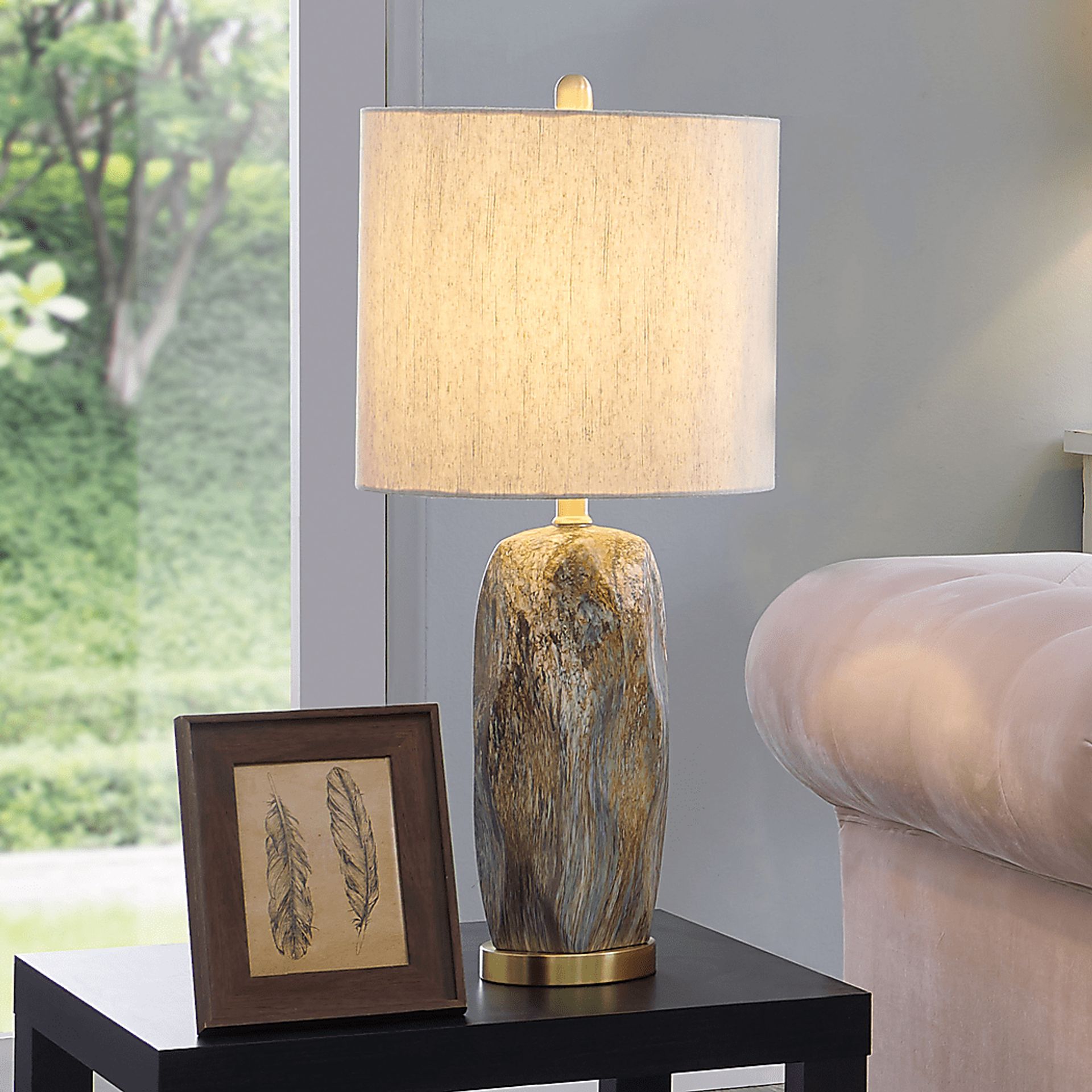 Euston Cove Gray Lamp - Image 3