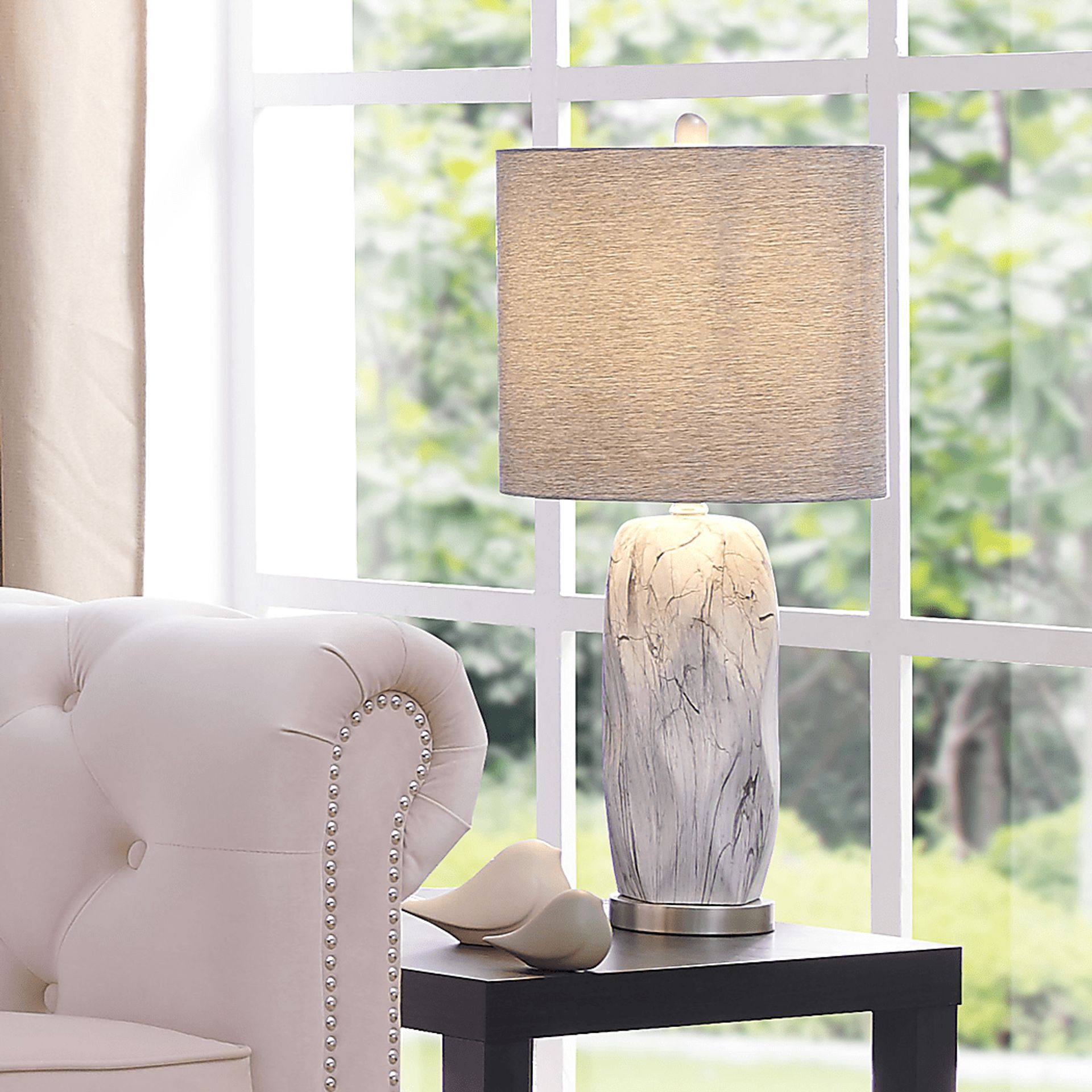 Euston Cove White Lamp - Image 3