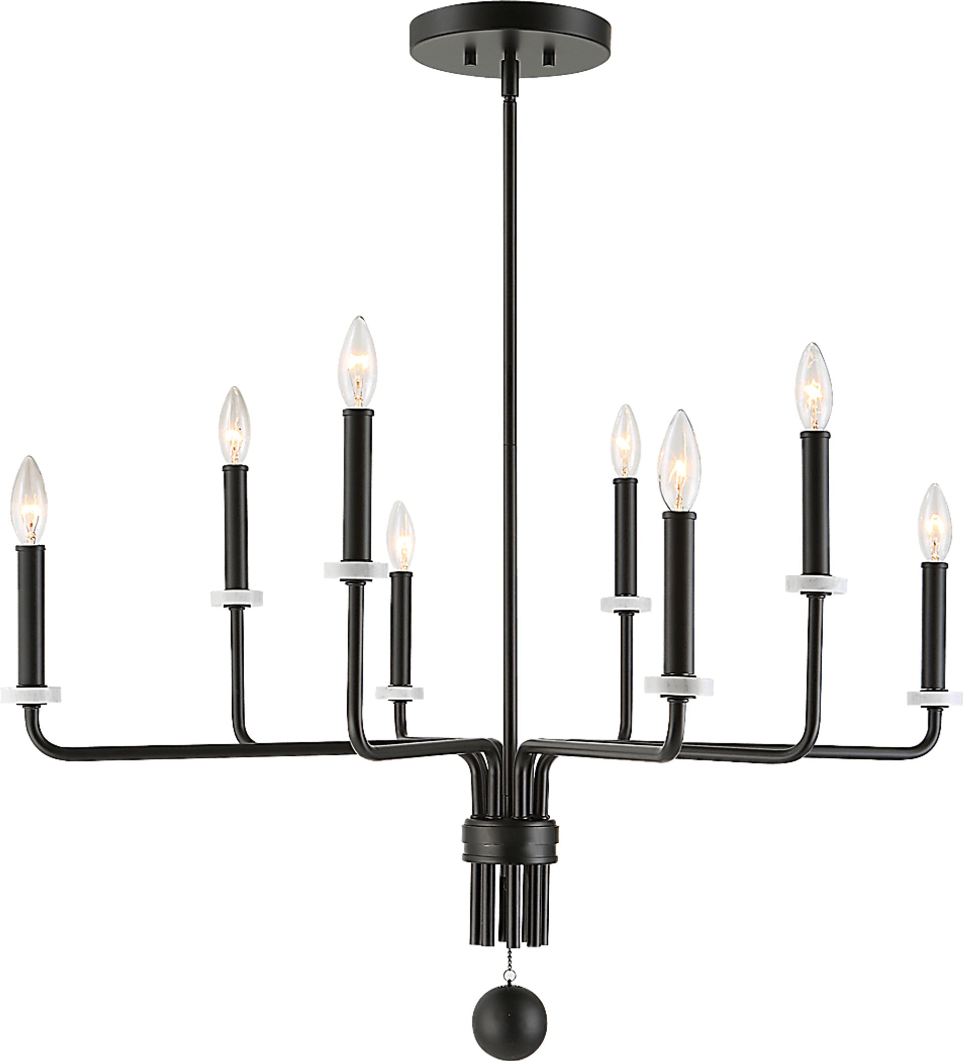 Eva Court Black Chandelier - Image 1