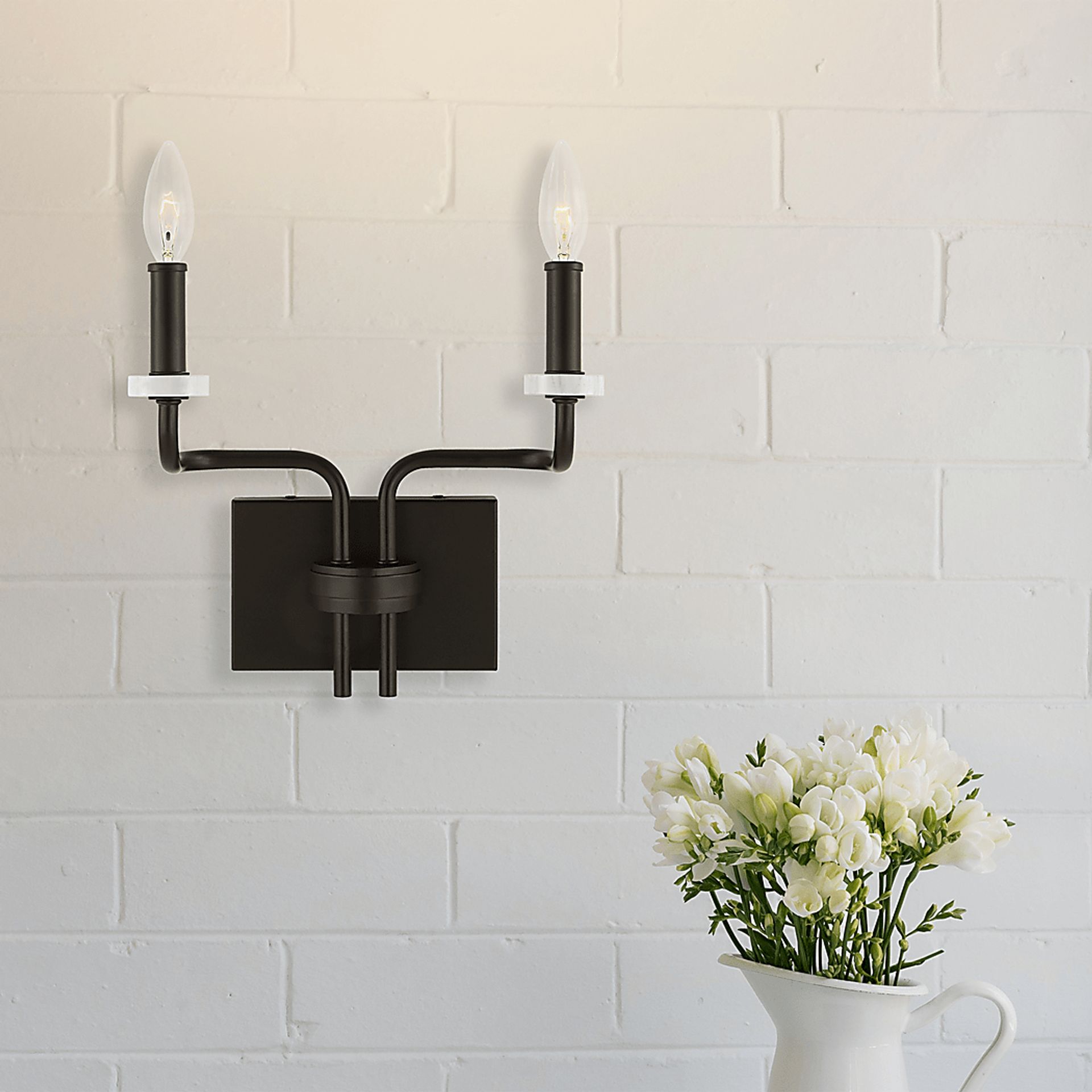 Eva Court Black Sconce - Image 2