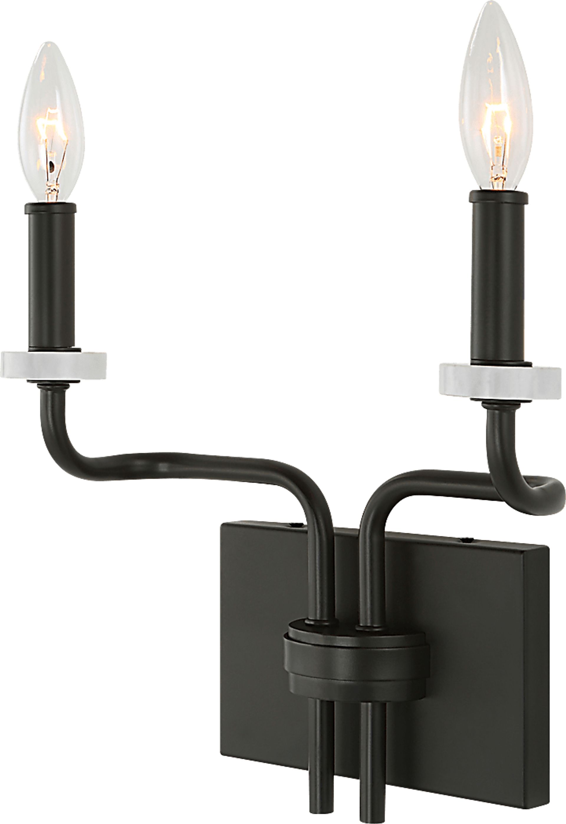 Eva Court Black Sconce - Image 1