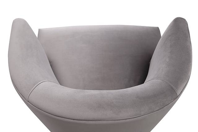 Eva Gray Accent Chair - Thumbnail - Image 2