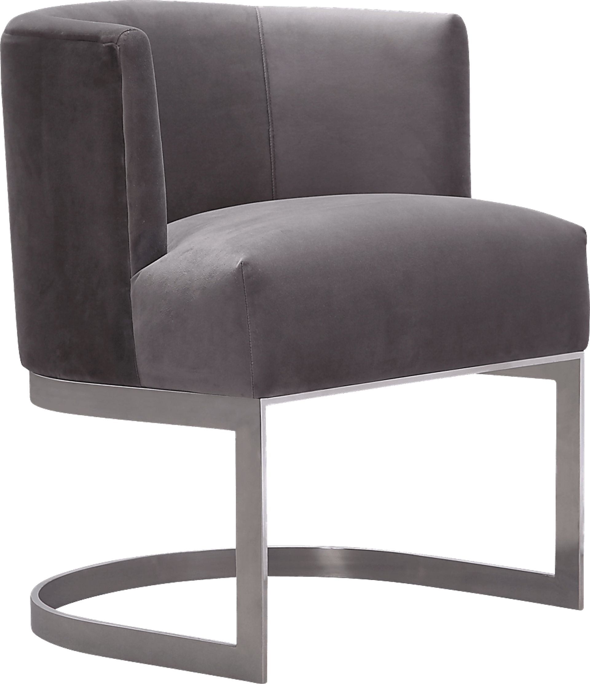 Eva Gray Accent Chair - Image 1