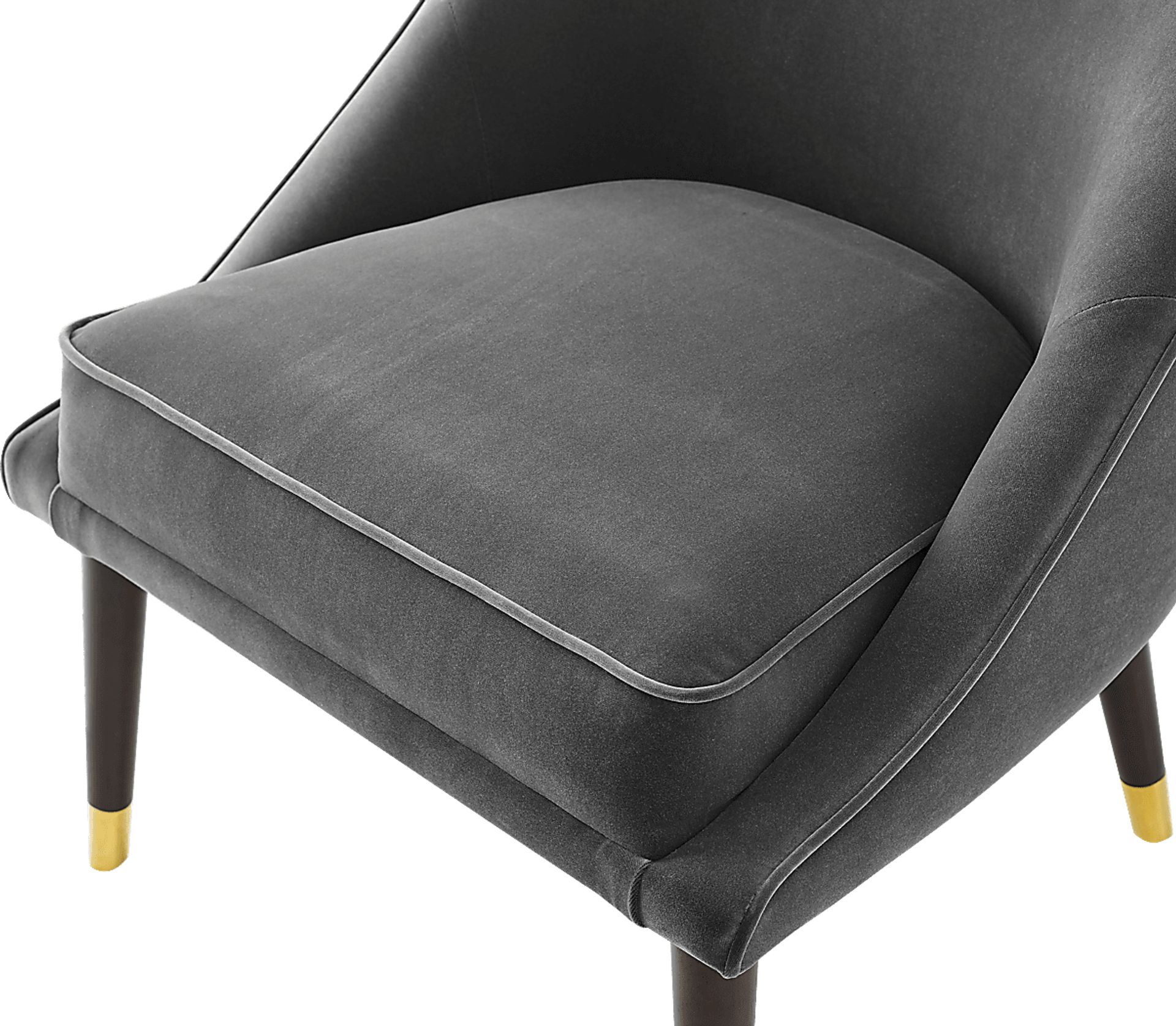 Evadean Charcoal Gray Accent Chair - Image 2