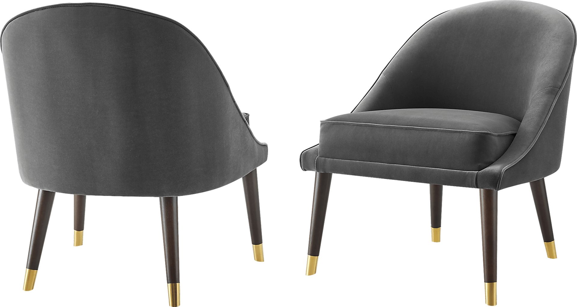 Evadean Charcoal Gray Accent Chair - Image 3