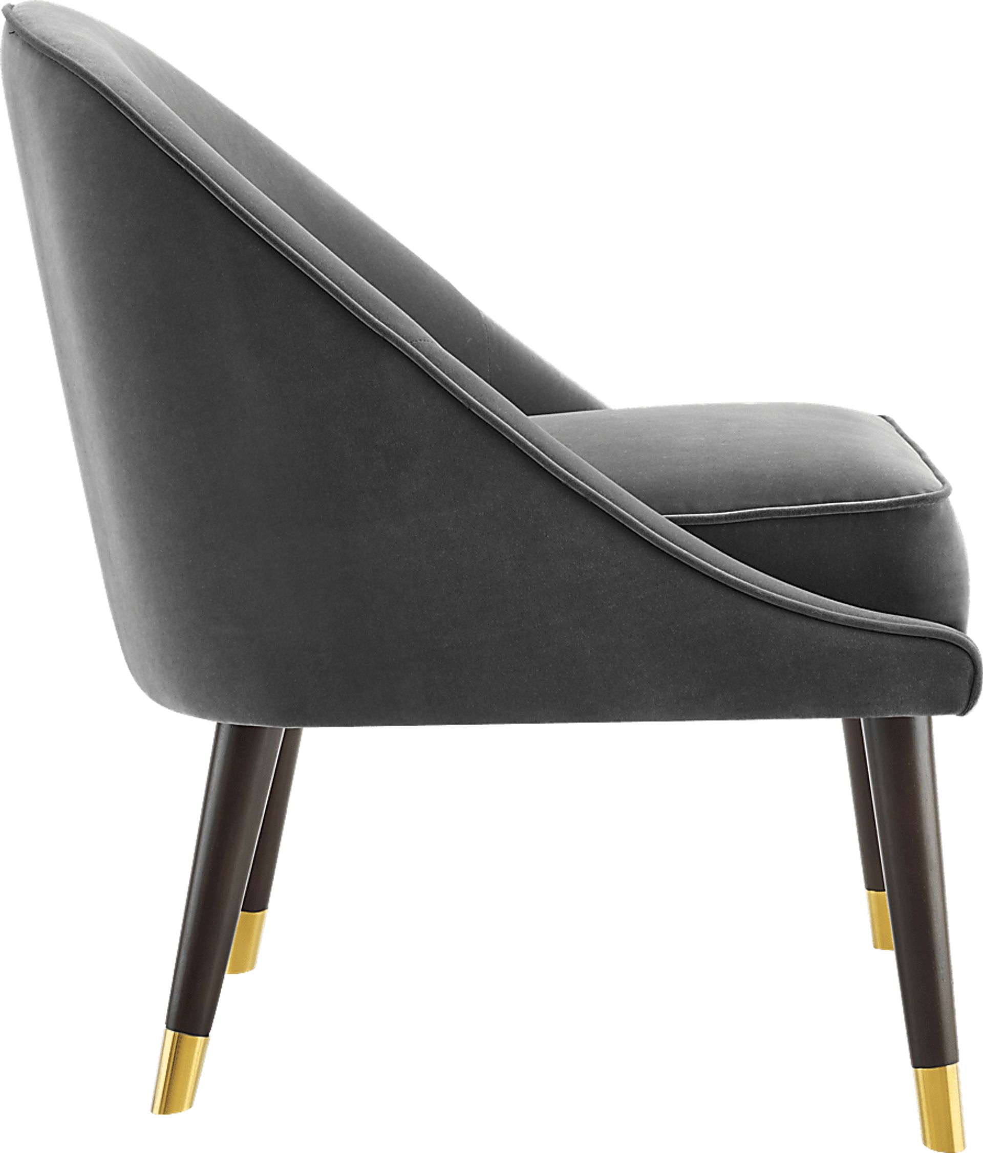 Evadean Charcoal Gray Accent Chair - Image 4
