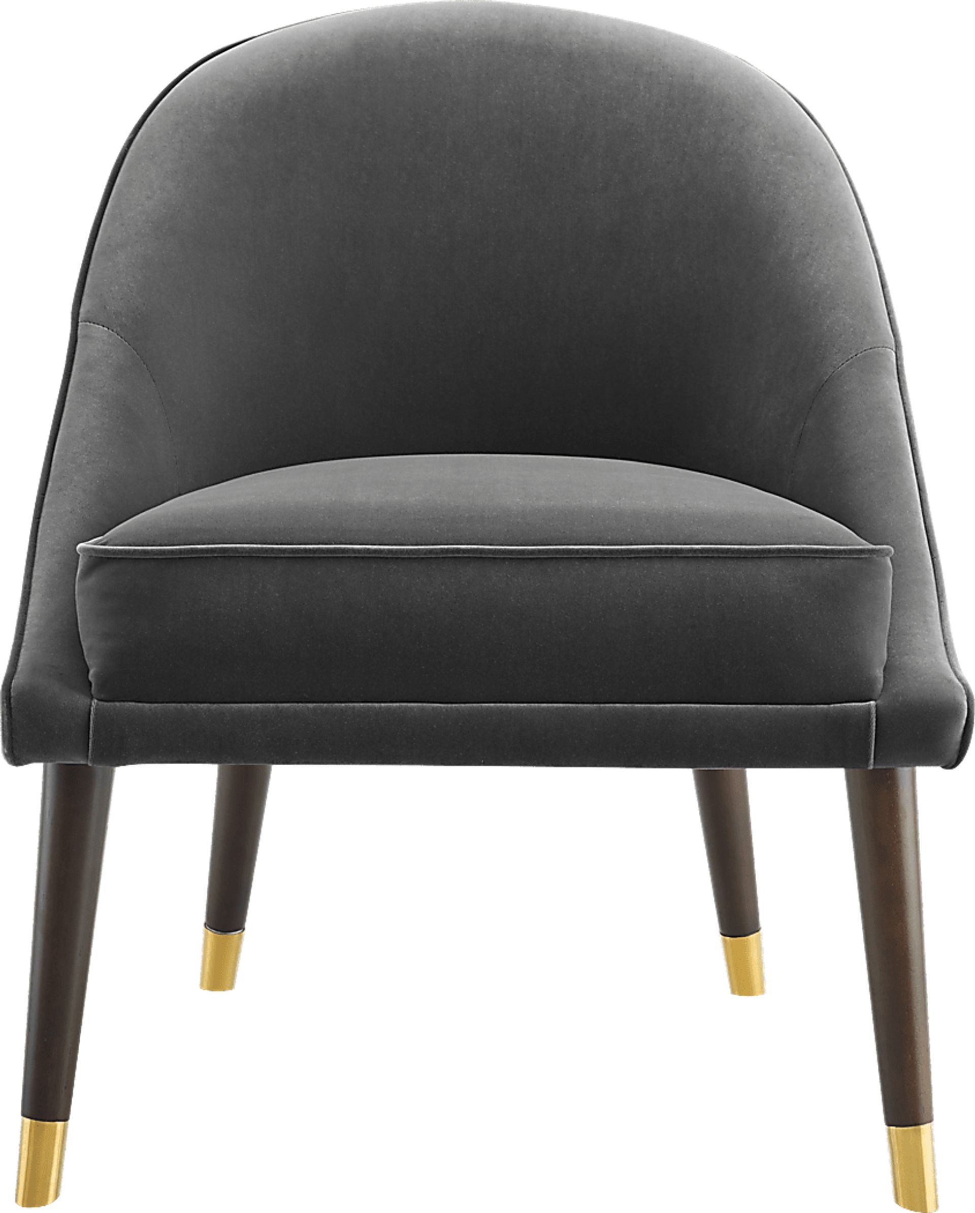 Evadean Charcoal Gray Accent Chair - Image 1