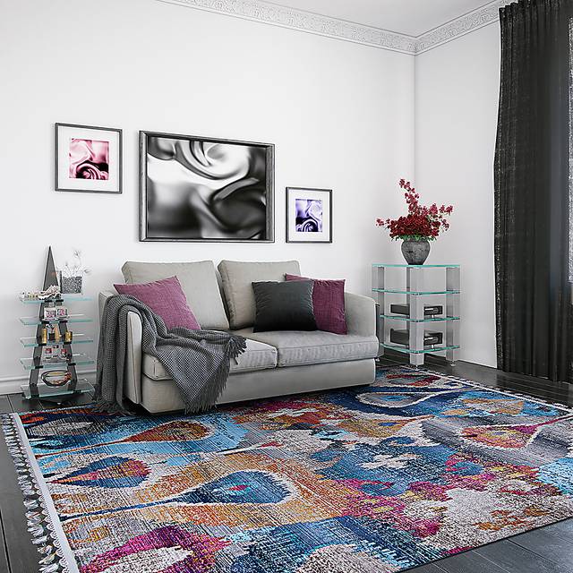 Evalyne Multi 5'3 x 7'10 Rug - Thumbnail - Image 4