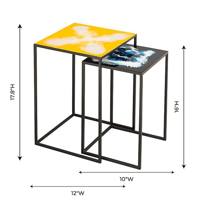 Evalynes Yellow Nesting Table, Set of 2 - Thumbnail - Image 8