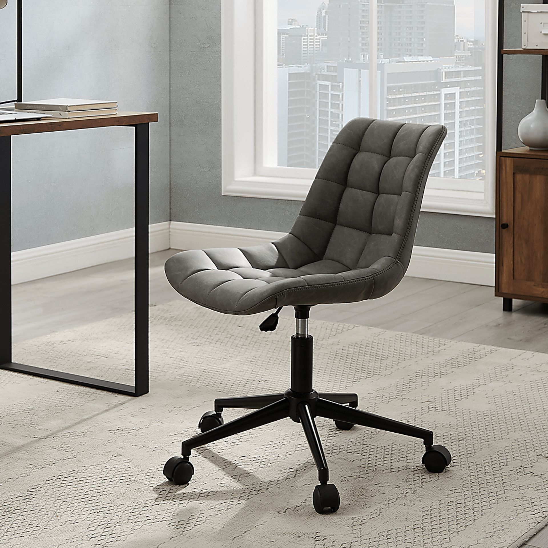 Evamay Gray Desk Chair - Image 7