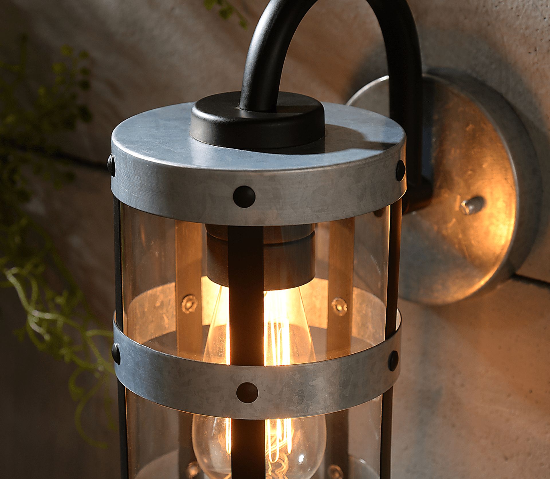 Evancho Silver Outdoor Wall Sconce - Image 2