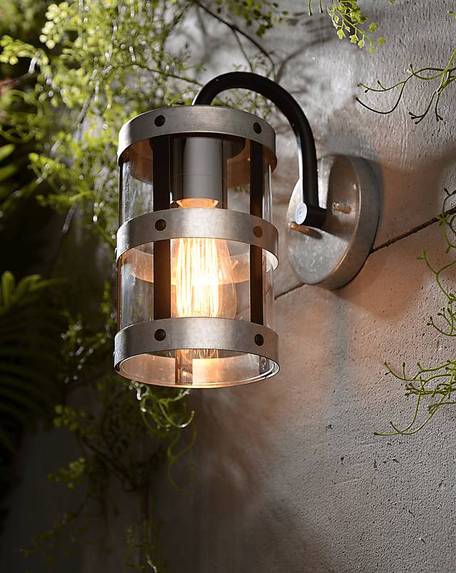Evancho Silver Outdoor Wall Sconce - Thumbnail - Image 4