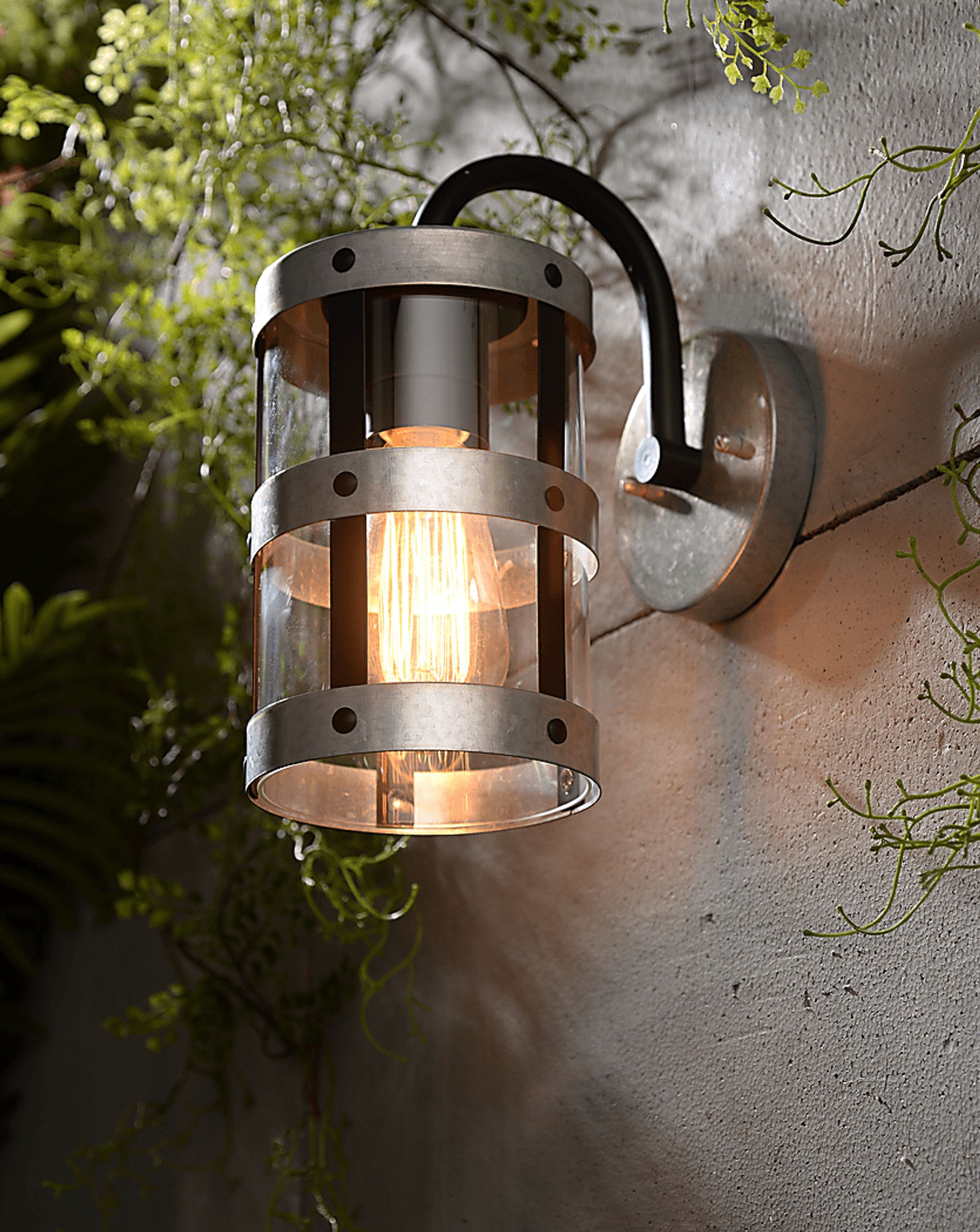 Evancho Silver Outdoor Wall Sconce - Image 4