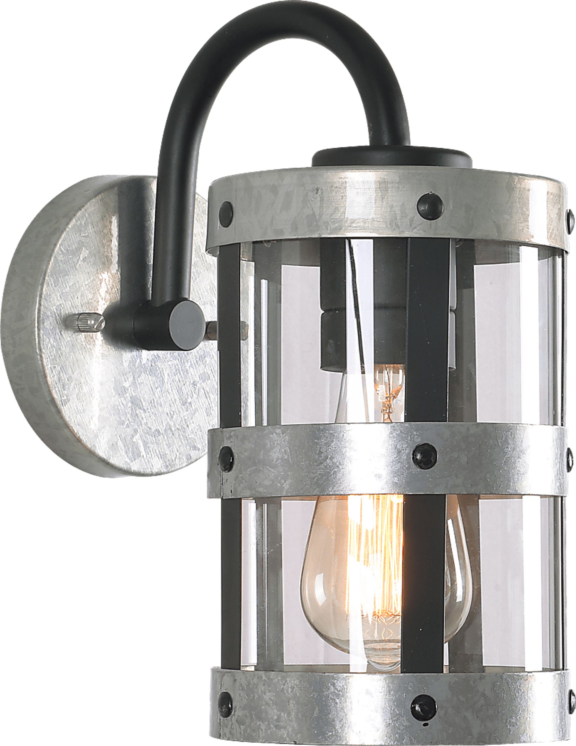 Evancho Silver Outdoor Wall Sconce - Image 1