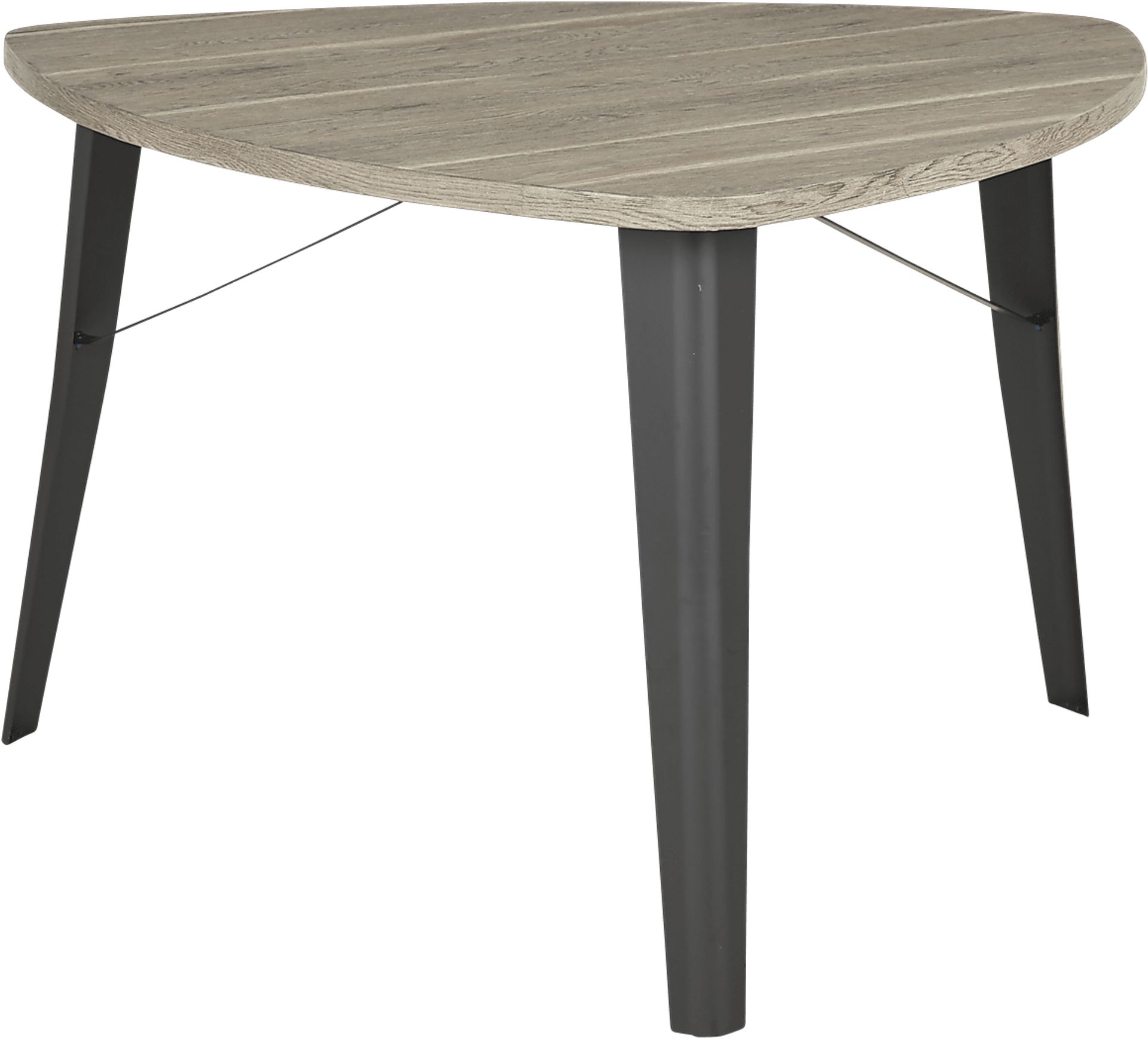 Evander Gray Triangle Dining Table - Image 1