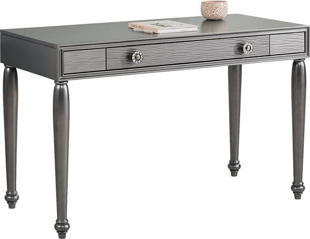 Evangeline Charcoal Vanity Desk - Thumbnail - Image 3