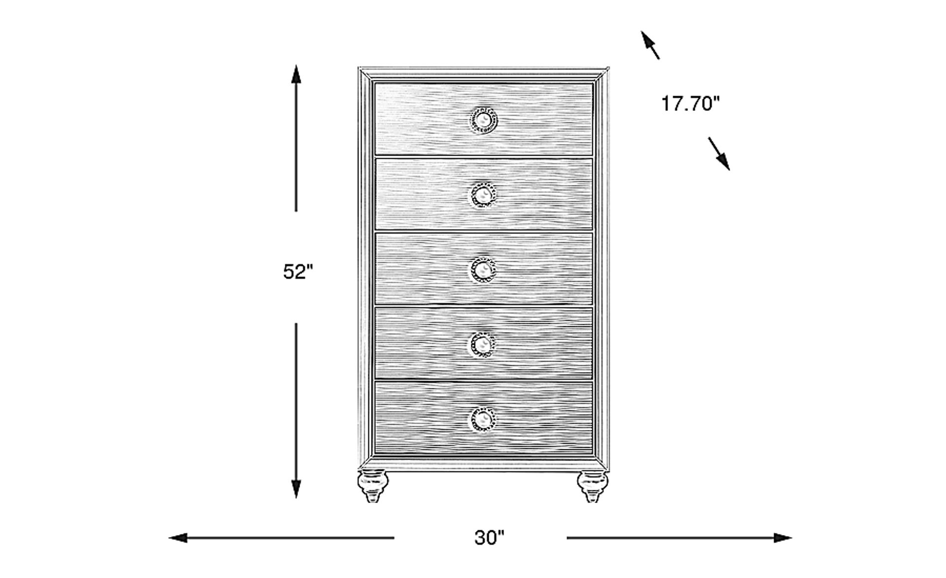 Dimension Image. Please refer to the Dimension Tab on this page for dimension details.