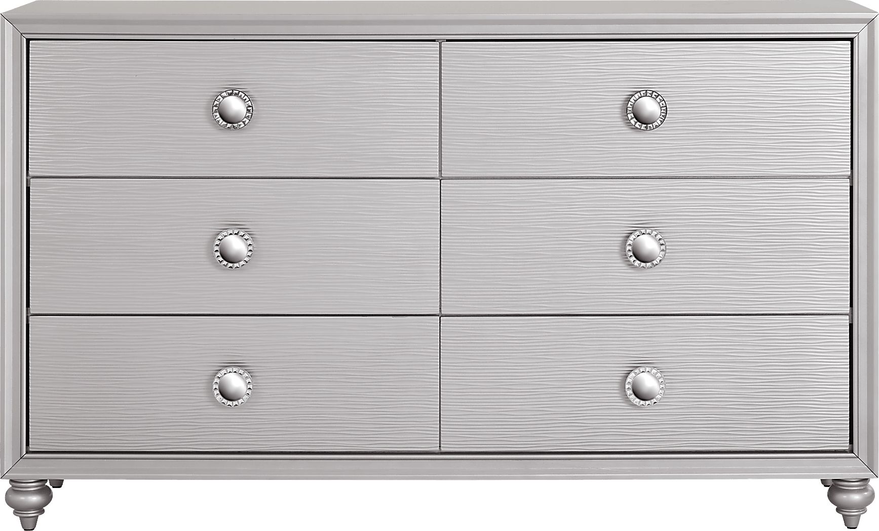big lots silver dresser Rosdorf Park Silver Glitter Glam Dresser With Faux Crystal Handles
