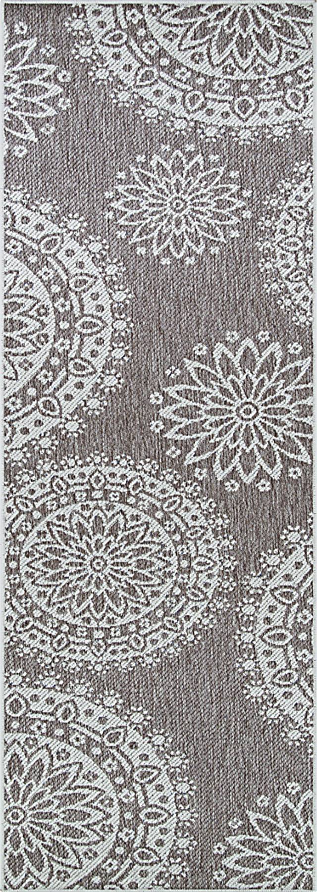 Evanne Blue 2'3 x 7'10 Indoor/Outdoor Runner Rug - Thumbnail - Image 2