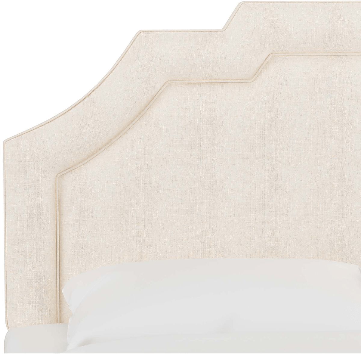Evarelle I White Linen,Polyester Fabric Queen Headboard | Rooms to Go