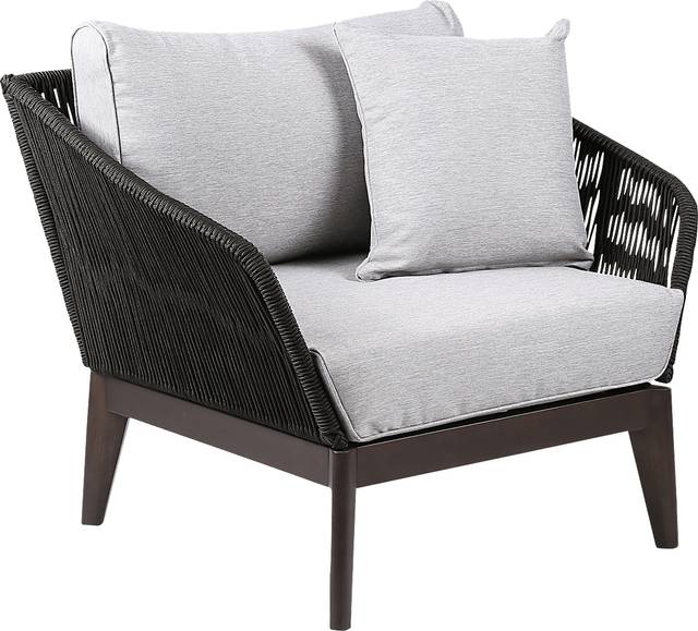 Evaria Dark Gray Outdoor Club Chair - Thumbnail - Image 1