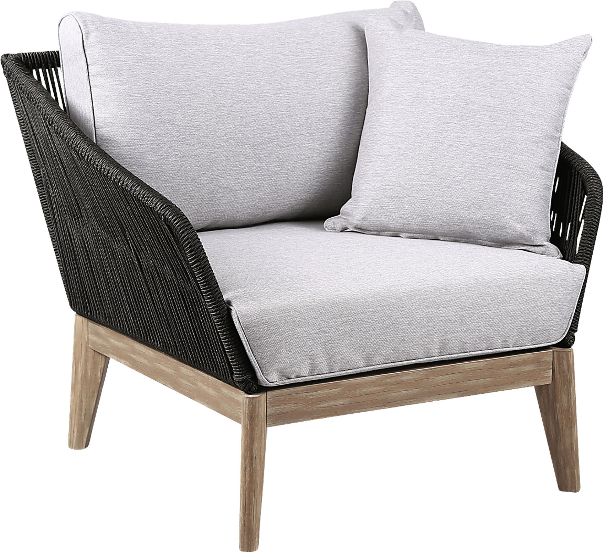 Evaria Gray Outdoor Club Chair - Image 1
