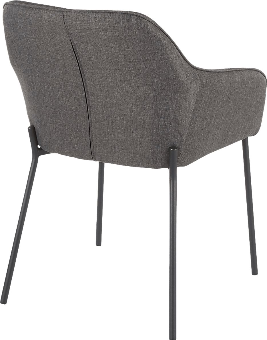 Evarts Charcoal Dining Chair, Set of 2
