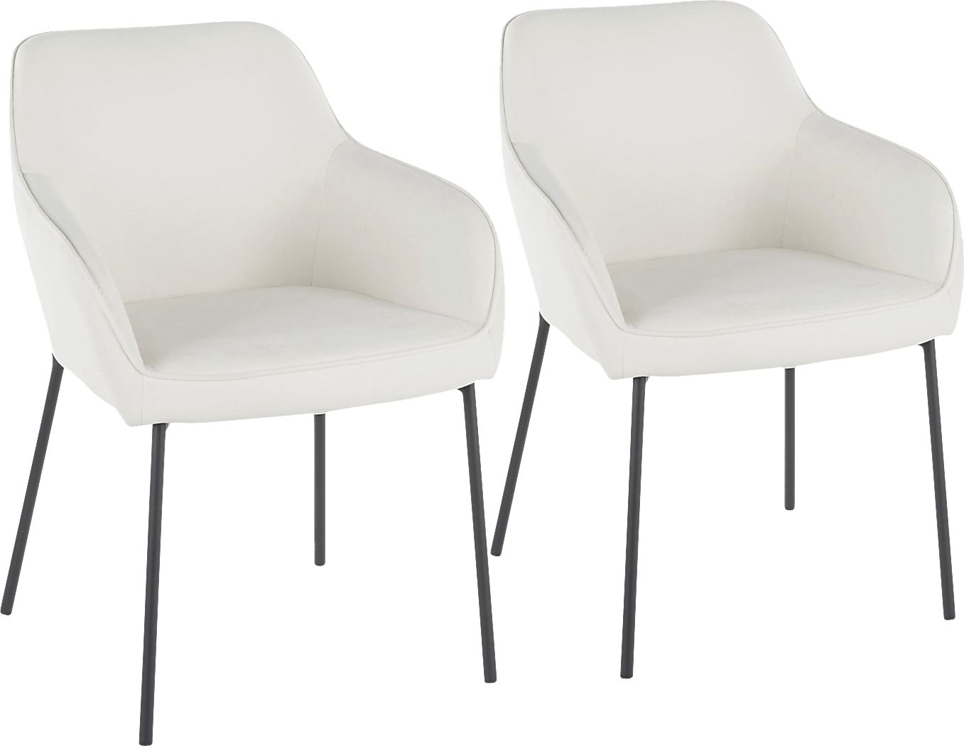 Evarts Cream Dining Chair, Set of 2