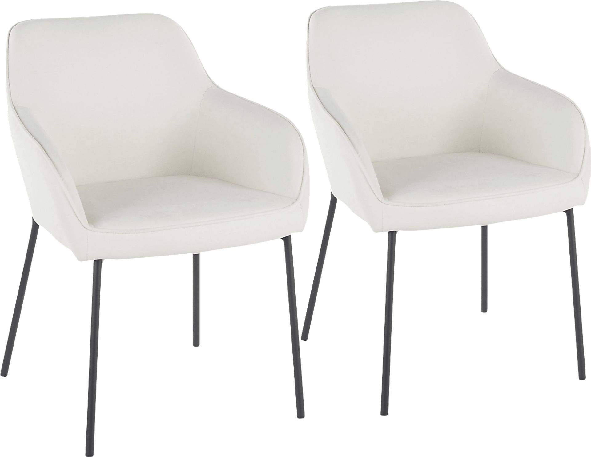 Evarts Cream Dining Chair, Set of 2 - Image 1