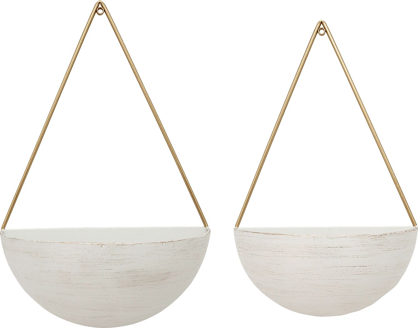 Evarts White Wall Planter, Set of 2