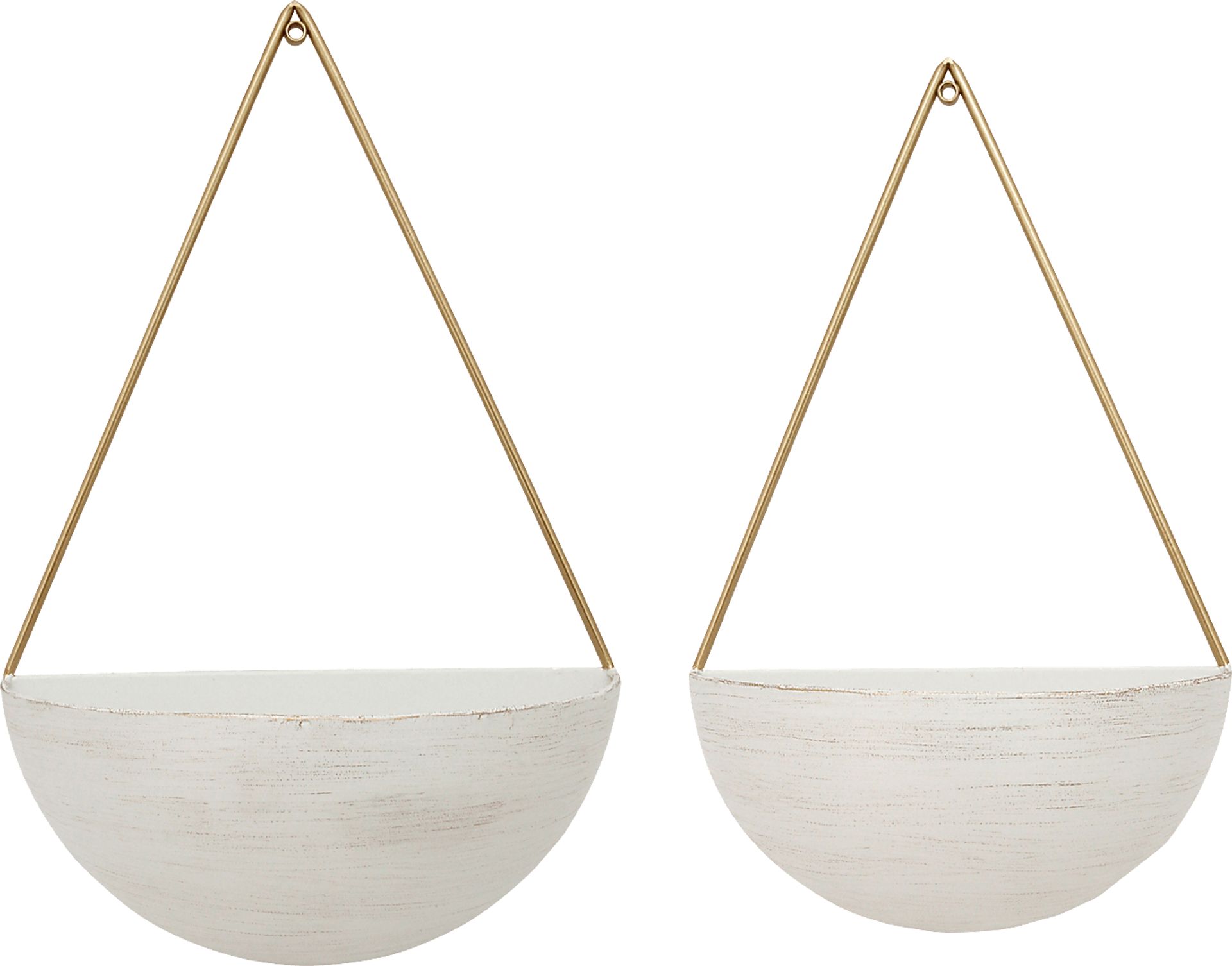 Evarts White Wall Planter, Set of 2 - Image 1