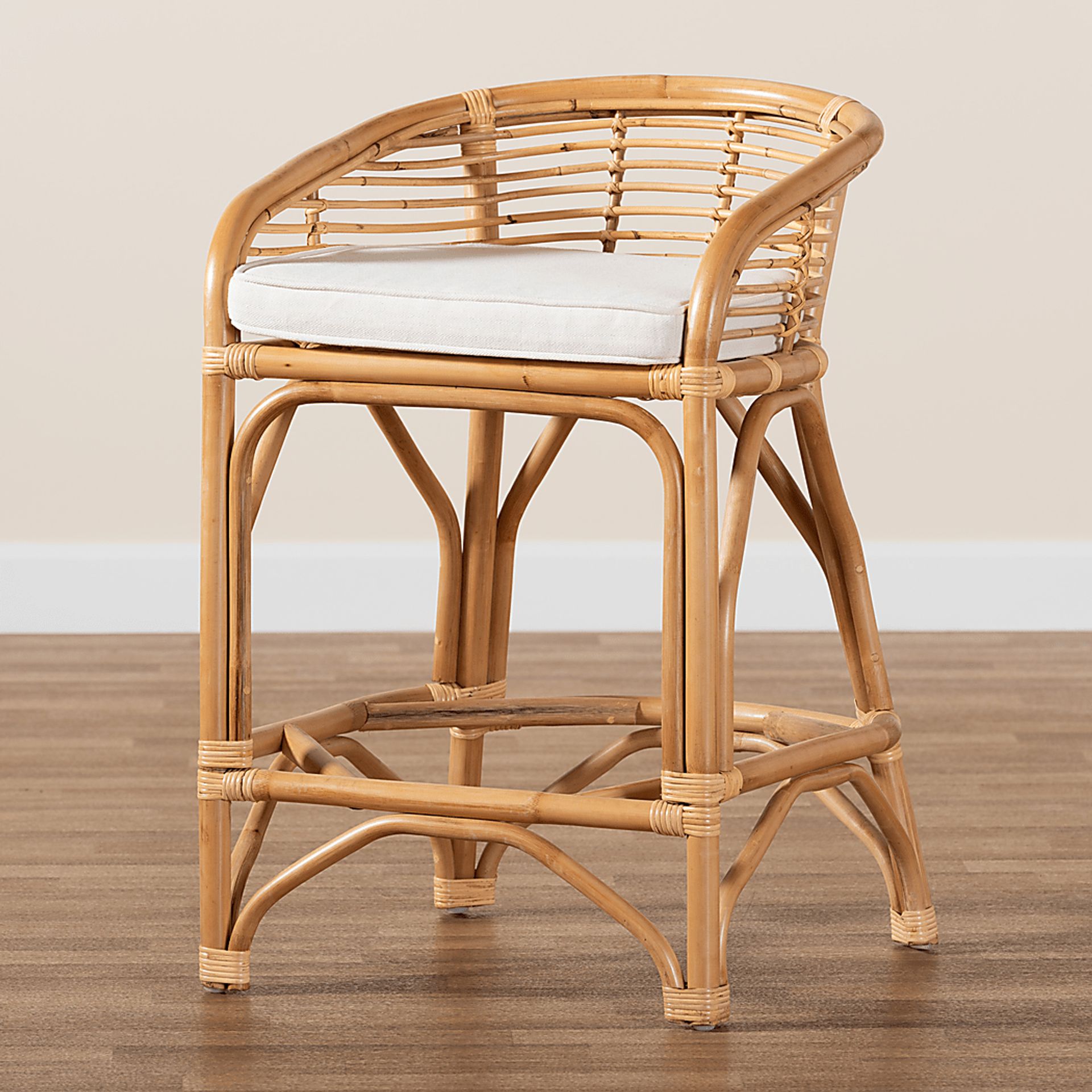Evasel Natural Counter Height Stool - Image 7