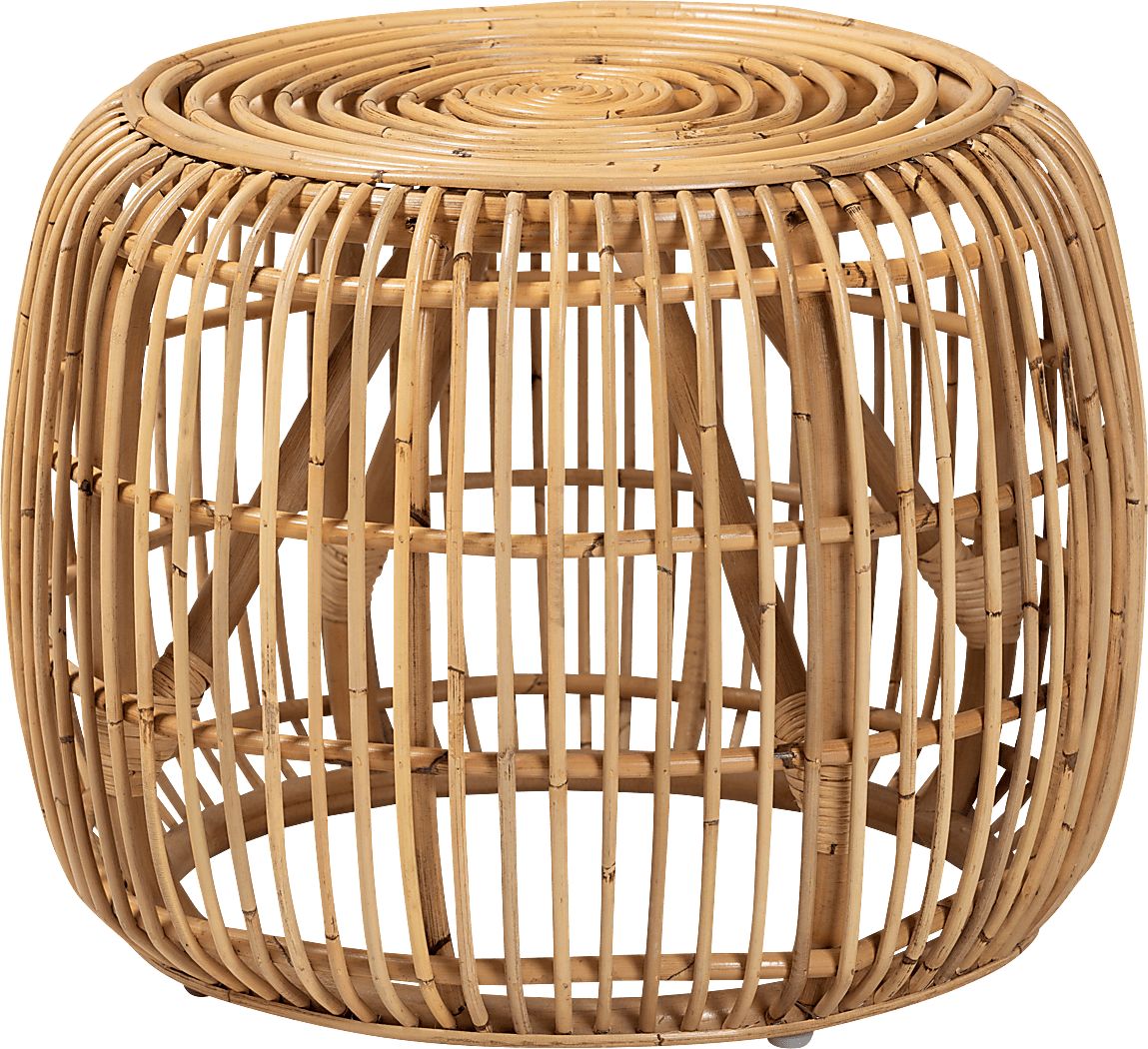 Evasel Natural End Table