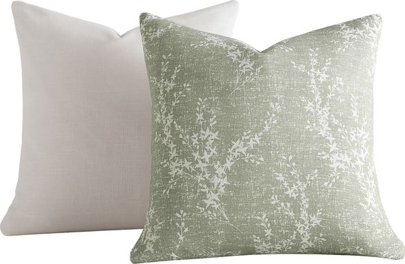 Evawell Green Accent Pillow Set of 2